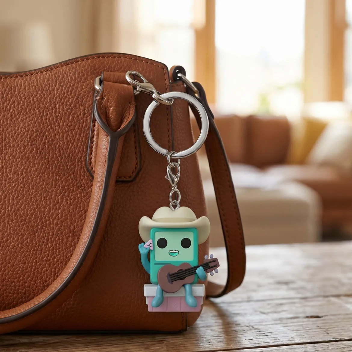 Adventure Time - Cowboy BMO mit Gitarre Funko Pop Schlüsselanhänger