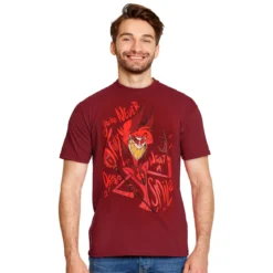 Alastor T-Shirt für Hazbin Hotel Fans rot
