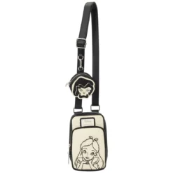 Alice im Wunderland - Floral Crossbody Tasche mit Geldbörse