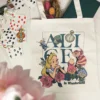 Alice im Wunderland - Flower Jutebeutel