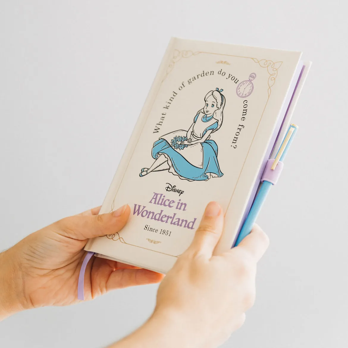 Alice im Wunderland - Garden Notizbuch mit Kugelschreiber