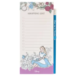 Alice im Wunderland - Magnet Notizblock mit Bleistift