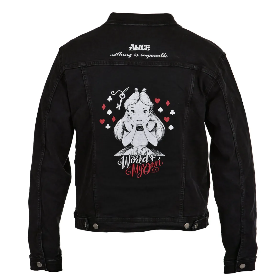 Alice im Wunderland - World Of My Own Jeansjacke Damen schwarz