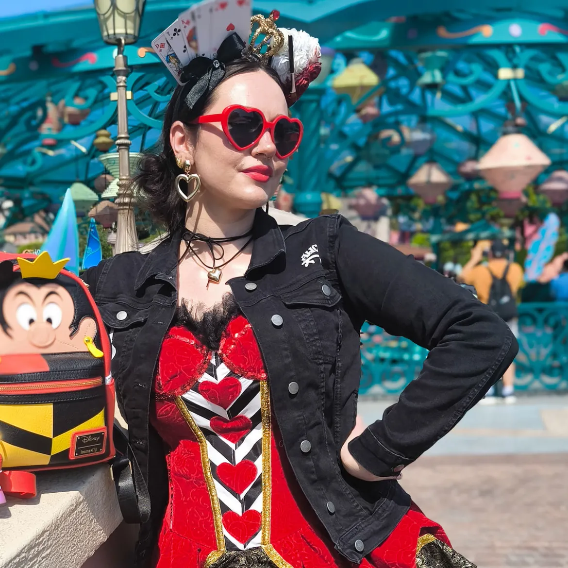 Alice im Wunderland - World Of My Own Jeansjacke Damen schwarz
