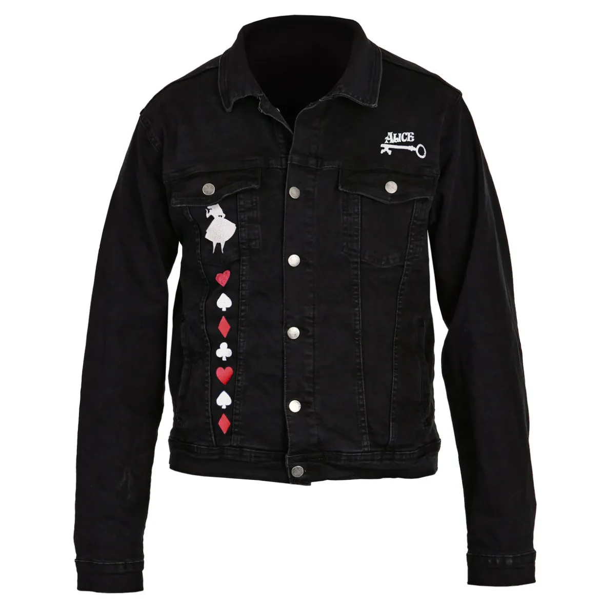 Alice im Wunderland - World Of My Own Jeansjacke Damen schwarz