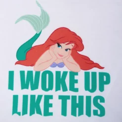 Arielle - Woke Up Like This T-Shirt Damen weiß
