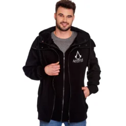 Assassins Creed - Logo Kapuzenjacke doppellagig schwarz