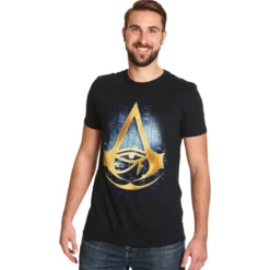 Assassins Creed - Origins Logo T-Shirt schwarz