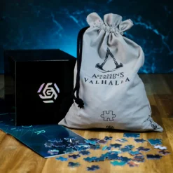 Assassin's Creed Valhalla - Eivor Puzzle mit Logo Stoffbeutel