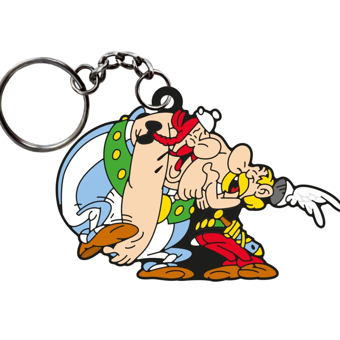 Asterix Schlüsselanhänger Asterix & Obelix Laughing 9 cm
