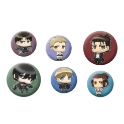 Attack on Titan - Chibi Characters Button 6er Set