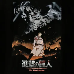 Attack on Titan - Poster T-Shirt schwarz