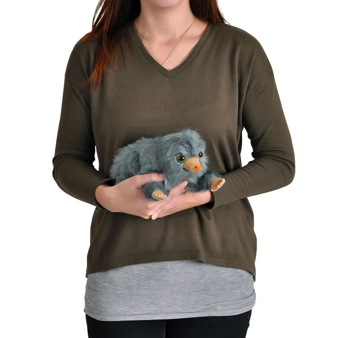 Baby Niffler Plüsch Figur 22 cm grau - Phantastische Tierwesen