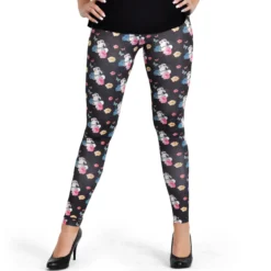 Bambi - Klopfer Flower Power Leggings schwarz