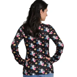 Bambi - Klopfer Flower Power Longsleeve schwarz
