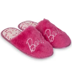Barbie - Logo Plüsch Pantoffeln