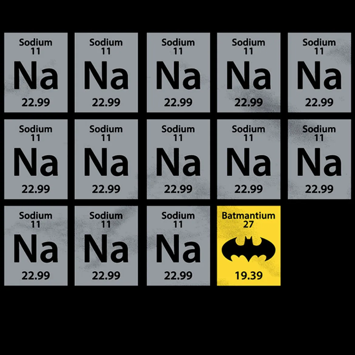 Batman - Chemistry T-Shirt schwarz