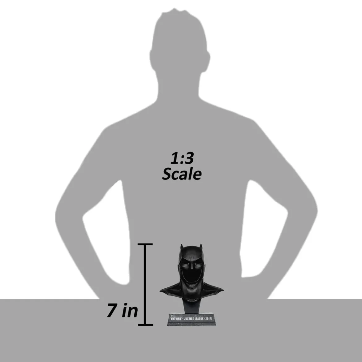Batman DC Direct Mini-Replik 1/3 Batman Maske (Justice League Tactical Suit) 19 cm
