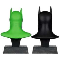 Batman DC Direct Mini-Replik 1/3 2er-Pack Batman Masken Hush & Knightfall (Jokerized) (Gold Label) 18 cm