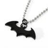 Batman - Fledermaus Anhänger schwarz an Kette