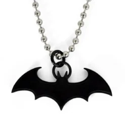 Batman - Fledermaus Anhänger schwarz an Kette