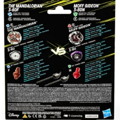Beyblade X und Star Wars Collab The Mandalorian 3-60F vs. Moff Gideon 3-80N