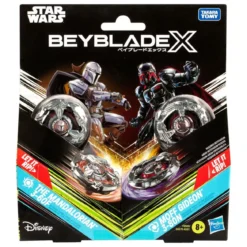 Beyblade X und Star Wars Collab The Mandalorian 3-60F vs. Moff Gideon 3-80N