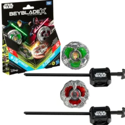 Beyblade X und Star Wars Collab Luke Skywalker 4-80B vs. Darth Vader 4-60B