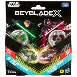 Beyblade X und Star Wars Collab Luke Skywalker 4-80B vs. Darth Vader 4-60B