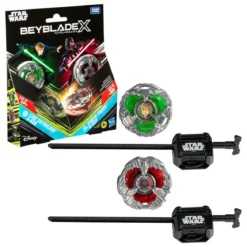Beyblade X und Star Wars Collab Luke Skywalker 4-80B vs. Darth Vader 4-60B