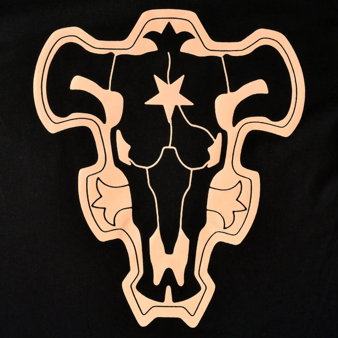 Black Clover - Schwarzer Stier Symbol T-Shirt schwarz