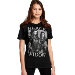 Black Widow - Poster T-Shirt grau