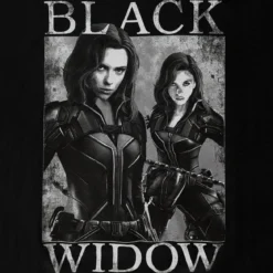 Black Widow - Poster T-Shirt grau