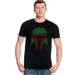 Boba Face T-Shirt für Star Wars Fans schwarz