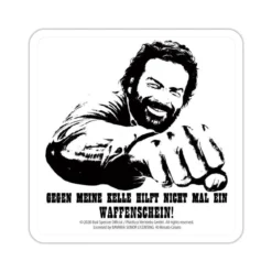 Bud Spencer Bierdeckel aus Blech Kelle 10 x 10 cm