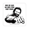 Bud Spencer Bierdeckel aus Blech Faust Pferd 10 x 10 cm