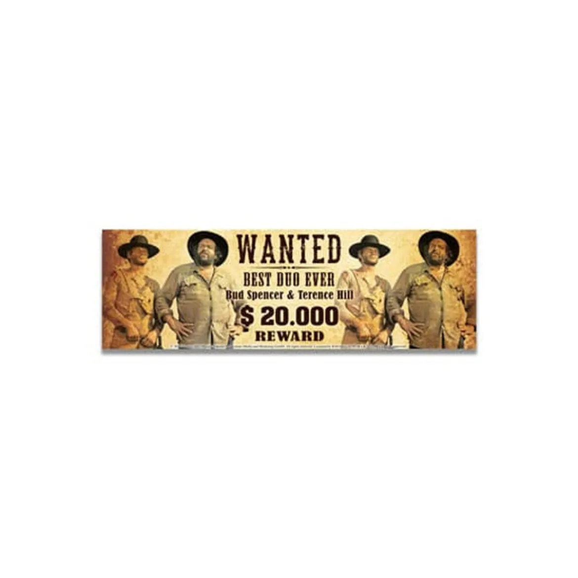 Bud Spencer & Terence Hill Emaille Tasse Wanted