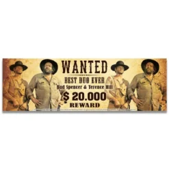 Bud Spencer & Terence Hill Emaille Tasse Wanted