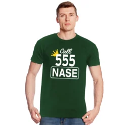 Call 555 Nase T-Shirt für King of Queens Fans grün