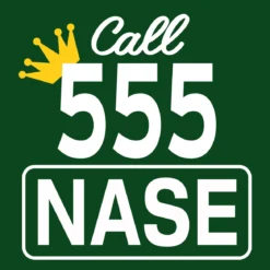 Call 555 Nase T-Shirt für King of Queens Fans grün