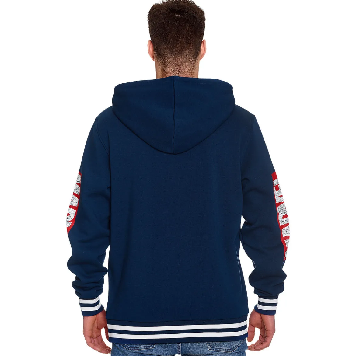 Captain America - Shield Distressed Logo Hoodie blau