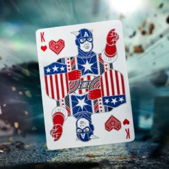 Captain America Spielkarten Patriotic Design