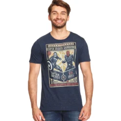Captain America - Super Soldier Showdown T-Shirt blau