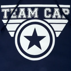 Captain America - Team Cap Hoodie blau