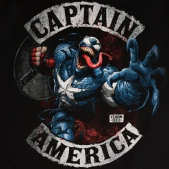 Captain America - Venomized T-Shirt schwarz