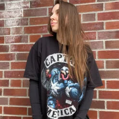 Captain America - Venomized T-Shirt schwarz