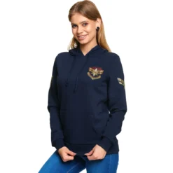Captain Marvel - Star Logo Hoodie Damen blau