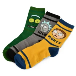 Characters Socken 3er Set in Geschenkbox - Rick and Morty