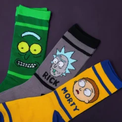 Characters Socken 3er Set in Geschenkbox - Rick and Morty