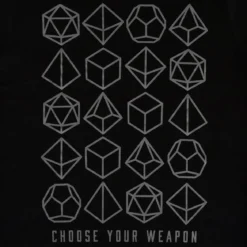 Choose Your Weapon Dice T-Shirt schwarz
